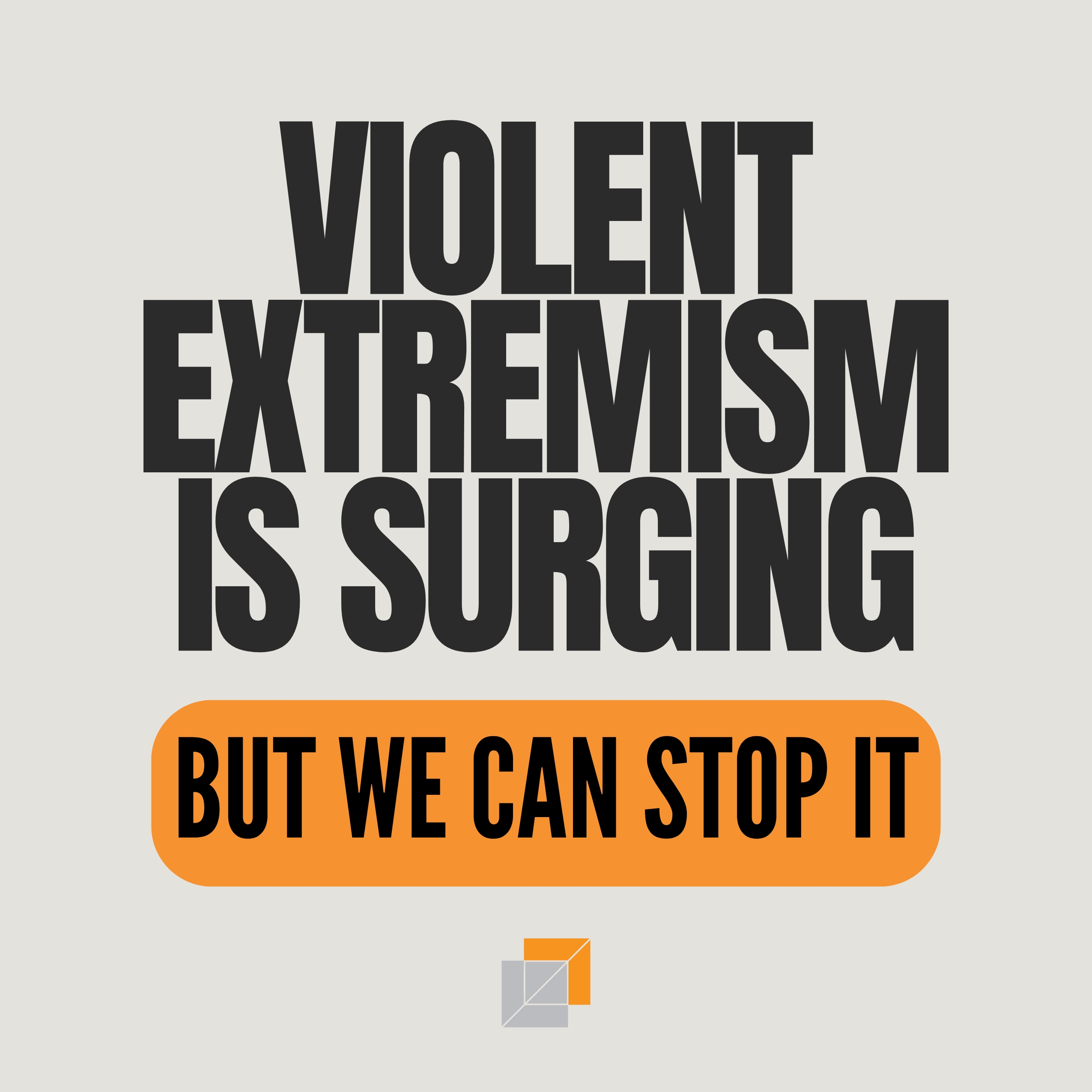 Life After Hate LinkedIn graphic: Violent extremism is surging. But we can stop it.